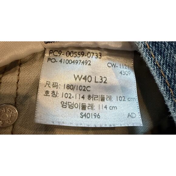 Levi's 559 Relaxed Straight Leg Men’s W40 L32 Denim Jeans CA00342 WPL 423 - Picture 5 of 6